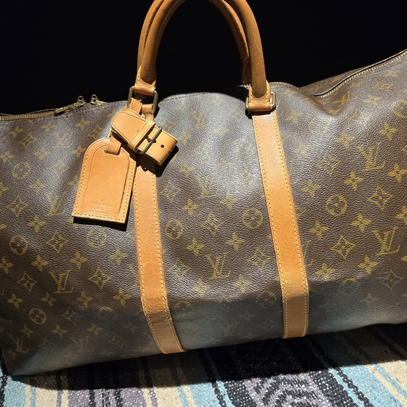 LOUIS VUITTON KEEPALL 50 TRAVEL HANDBAG PURSE MONOGRAM M41426 MB8909 15992 - Picture 3 of 15